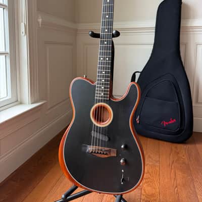 2019 Fender American Acoustasonic Telecaster - Black image 3