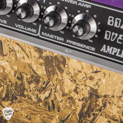 Amplified Nation Bombshell Overdrive 50w Head/1x12 Speaker Cab - Purple Suede & Liquid Gold Leaf #194 image 5