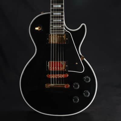 Gibson Custom Les Paul Custom Long Scale Electric Guitar - Ebony 313 image 9