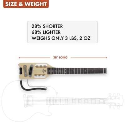 Traveler Guitar Ultra-Light Electric Travel Guitar (Maple) image 2