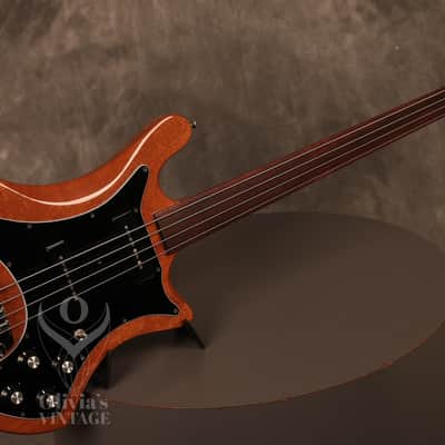 1977 Guild B 302-F FRETLESS Bass Natural Mahogany image 12