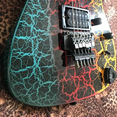 Jackson/Charvel 3DR 1987/88 - Rainbow fire crackle! + Gator H/C image 11