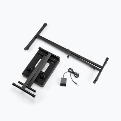 Pro-Staage Keyboard Stand And Bench Pack With Keyboard Sustain Pedal; A complete setup for comfortably playing a keyboard and controlling sustain while sitting or standing image 4