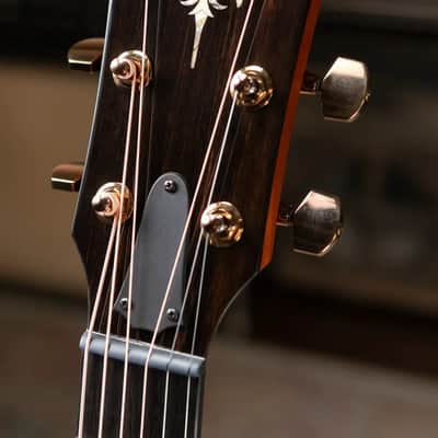 Taylor Custom Shop 2024 Grand Concert 12-Fret Acoustic/Electric - Black Top Mahogany/Mahogany with Hardshell Case image 7