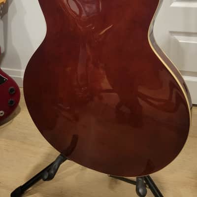 $1000 Epiphone Sheraton Semi-Hollow Electric Guitar - Dark Cherry Sunburst image 7