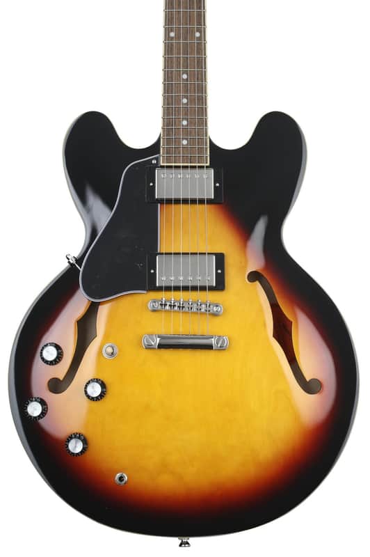 Epiphone ES-335 Left-handed Semi-hollowbody Electric Guitar - Vintage Sunburst image 1