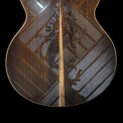 Blueberry Handmade Grand Concert Cutaway Guitar Mermaid image 8