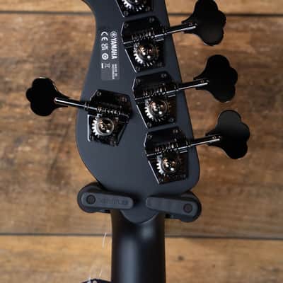 Yamaha BB735A 5-String Trans Matte Black Broadbass Guitar image 6