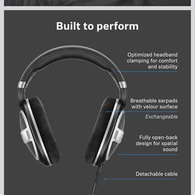 Sennheiser HD599 SE Open Back Headphones - 50 Ohms 2016 - Present - Black image 3