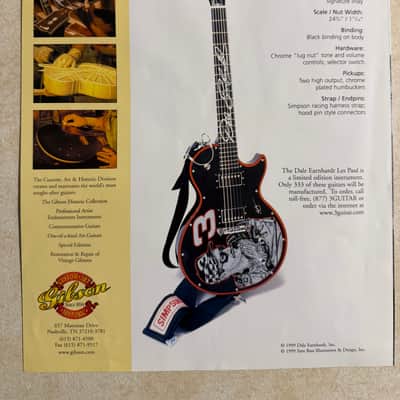 RARE Gibson Les Paul Custom Shop 1999 - Dale Earnhardt / Black image 22