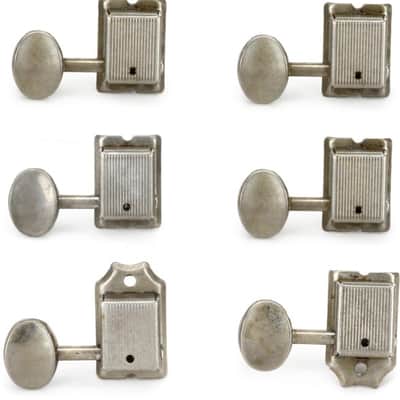 Fender Road Worn Tuning Machine Set - Aged Nickel image 2