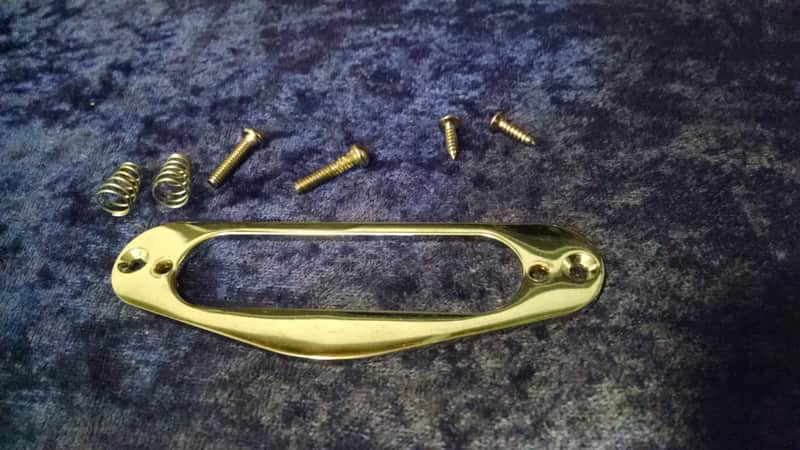 Allparts Single Coil metal pickup ring Chrome w/hardware image 1