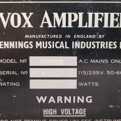 Vox Supreme Amp image 6