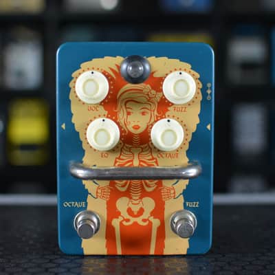 Orange Kongpressor Analog Class A Compressor Pedal 2010s - Blue/Orange Graphic image 1