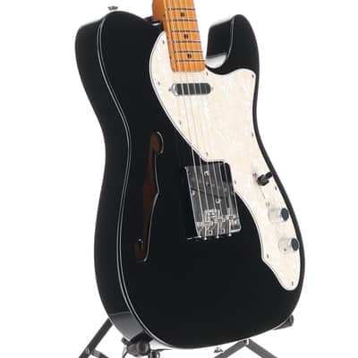 Fender Certified Pre-Owned Vintera II '60s Telecaster Thinline, Maple Fingerboard, Black (G3) (88562) image 3