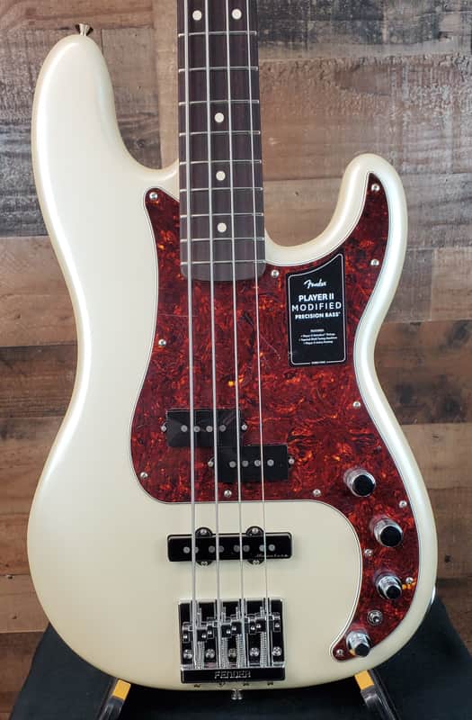 Fender Player II Modified Active Precision Bass, Olympic Pearl, Gig Bag, Free Ship, 103 image 1