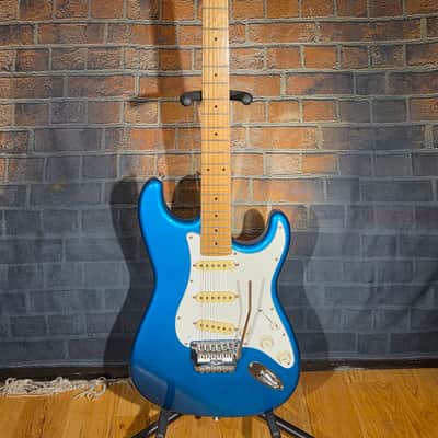Vintage 1986 Fender Contemporary Series Stratocaster SSS Metallic Blue w/ Fender System I Tremolo System image 1