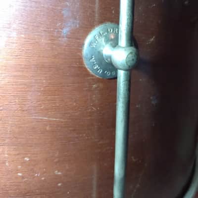 WFL 10x14 Parade Snare 1940s, 50s - Mahogany image 8