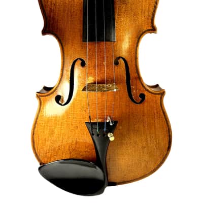 Vintage 4/4 Violin Outfit – Beautiful Flamed Maple Back – Old European Labeled Violin with Bow & Case – Warm Resonant Tone (Video) image 4