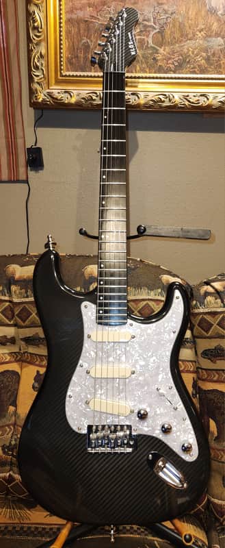 Graphite Stratocaster with David Gilmore  EMG DG-20 Loaded Pickguard image 1