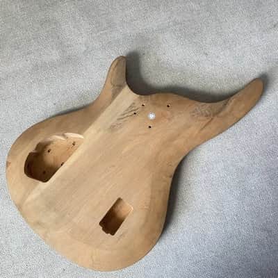 DIY Alder Wood 4 String Electric Bass Project Body image 2