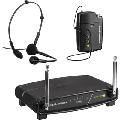 Audio-Technica ATW-901A/H System 9 VHF Wireless Unipak System With Pro 8HEcW Headworn Microphone image 1