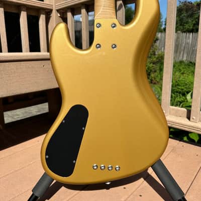 LAKLAND 1ST JOE OSBORN USA SIGNATURE MODEL BASS GUITAR MADE - LIKE NEW 1998 - Shoreline Gold image 8