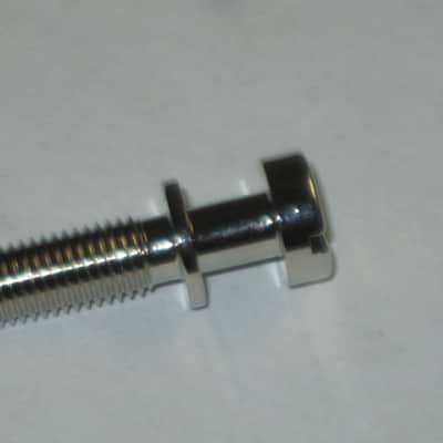 one pair of rarely handled, near A+ genuine Gibson Nickel STUDS, also called Mounting Pieces (NO anchors) for PTTP-015 Nickel Stop Bar Tail piece (Stop Bar Tailpiece NOT included) nickel finish (ninc alloy metal) image 25