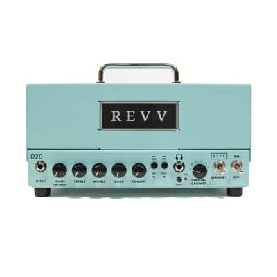 Used REVV D20 20W Tube Amp Head Surf Green image 1