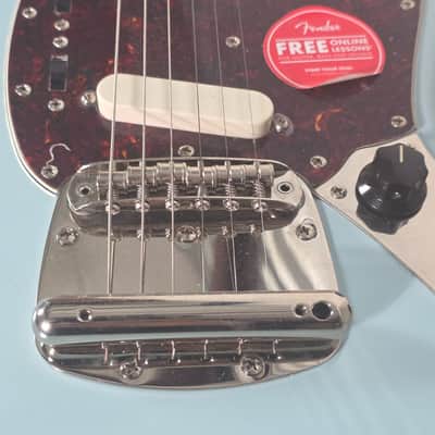 Squier by Fender Classic Vibe '60s Mustang Sonic Blue Poplar Maple 6 String image 15