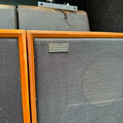 Matched Pair 2x Vintage Celestion Ditton 44 British Hifi Wooden Speakers image 3