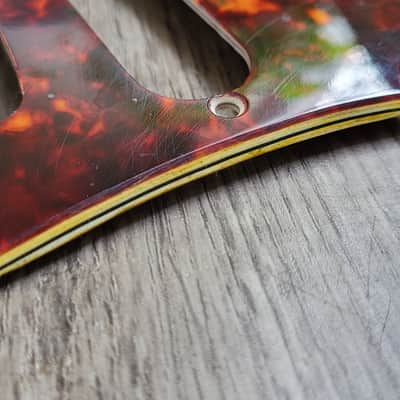 Handmade Stratocaster pickguard celluloid tortoise image 5