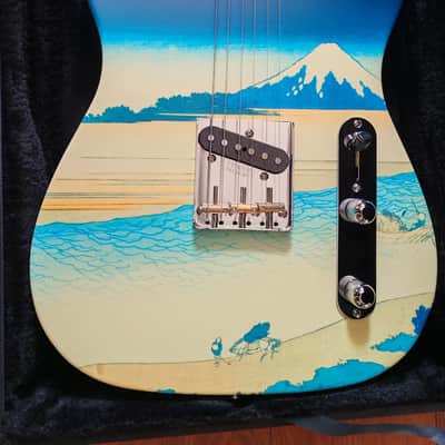 *NEW IN BOX* Fender Japan Art Canvas Esquire Mt Fuji - "Tama River" by Katsushika Hokusai - FENDER FLAGSHIP TOKYO STORE EXCLUSIVE image 1