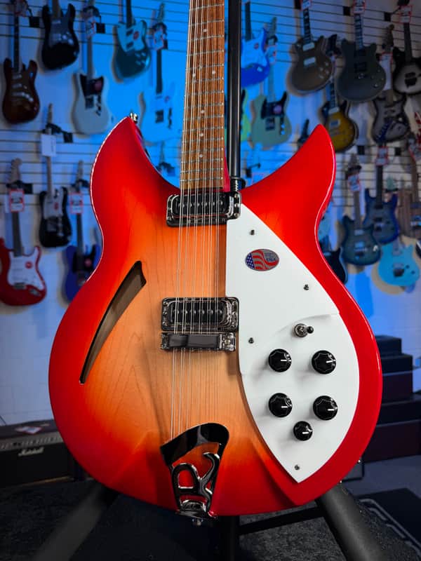 Rickenbacker 330/12 Fireglo Semi-Hollow Electric Guitar, with Ric Case, 711 image 1