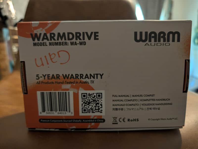 Warm Audio Warmdrive 2022 - Present - Black / White