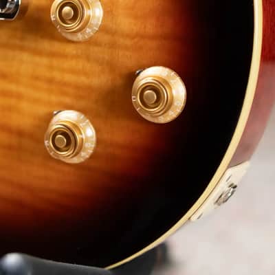 Epiphone Les Paul Standard 50s Figured Electric Guitar - Bourbon Burst with Gig Bag image 13