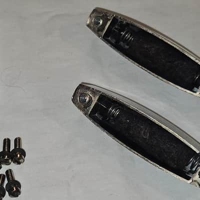 Vintage 1935-48 Slingerland Radio King Bass Drum Streamline Lug Set (20) Nickel NOB 3" Chicago USA image 7