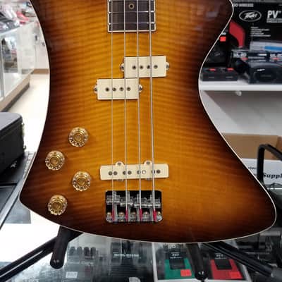 Washburn B20 Stage Bass 80's Sunburst Left Handed MIJ Japan w/HSC image 6