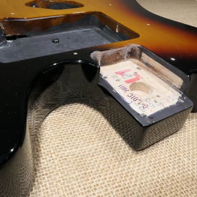 2011 Fender Telecaster Guitar Body Sunburst image 3