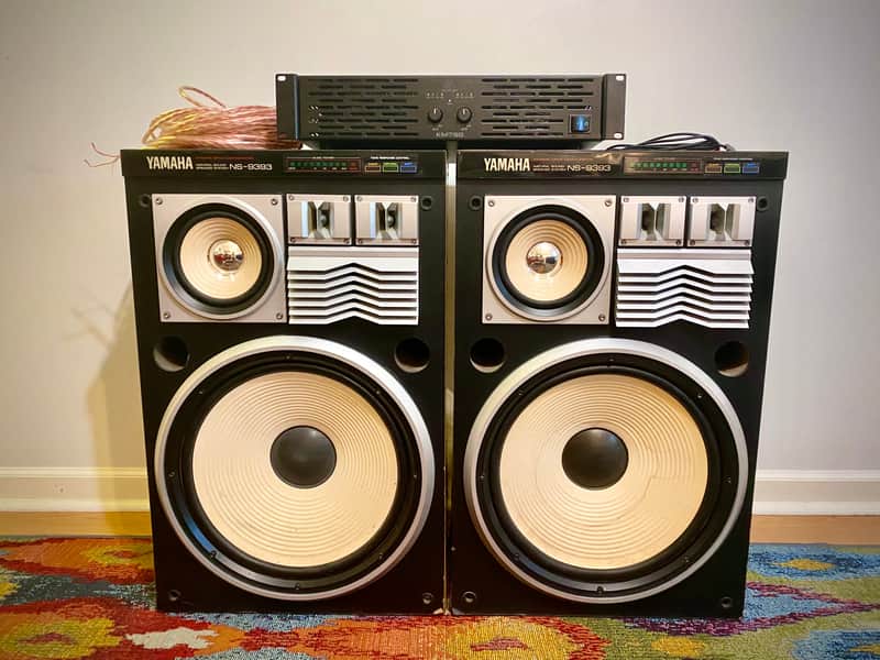 Yamaha NS-9393 with Behringer KM750 amp (from the set of