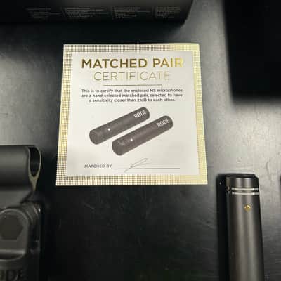 RODE M5 Small Diaphragm Cardioid Condenser Microphone Matched Stereo Pair 2015 - Present - Black image 3