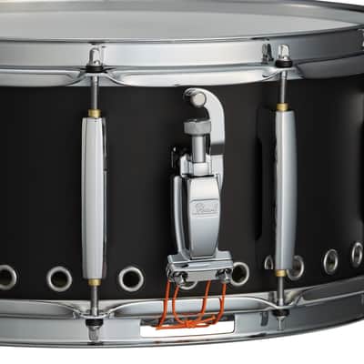 Pearl Matt McGuire 14x6.5" Matte Black Tour Edition Signature "Smart" Snare Drum Unbeaded Steel | Worldwide Ship | Authorized Dealer image 6