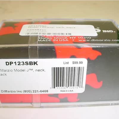 DiMarzio DP123 Model J Neck Bass Pickup - Black 123S SHORT (SLIGHTLY SHORTER IN LENGTH SIZE) image 2