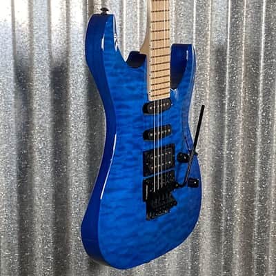 ESP LTD MH-203QM See Thru Blue Quilt Top Guitar MH203QMSTB #0345 Used image 5