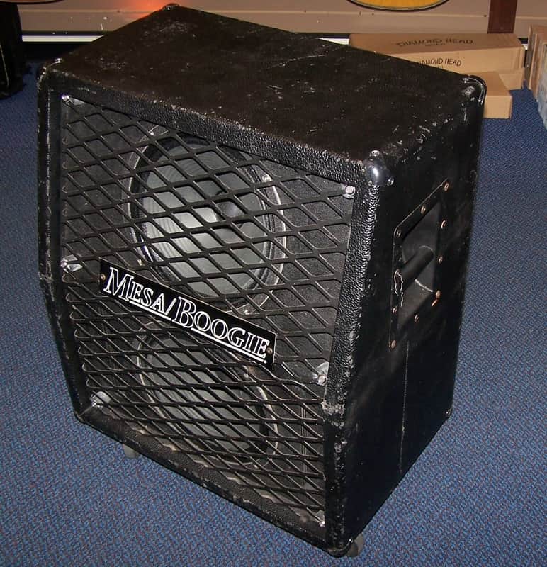 Mesa Vintage 90's Mesa Boogie 2x12 Vertical Slant Guitar Cabinet Cab image 1
