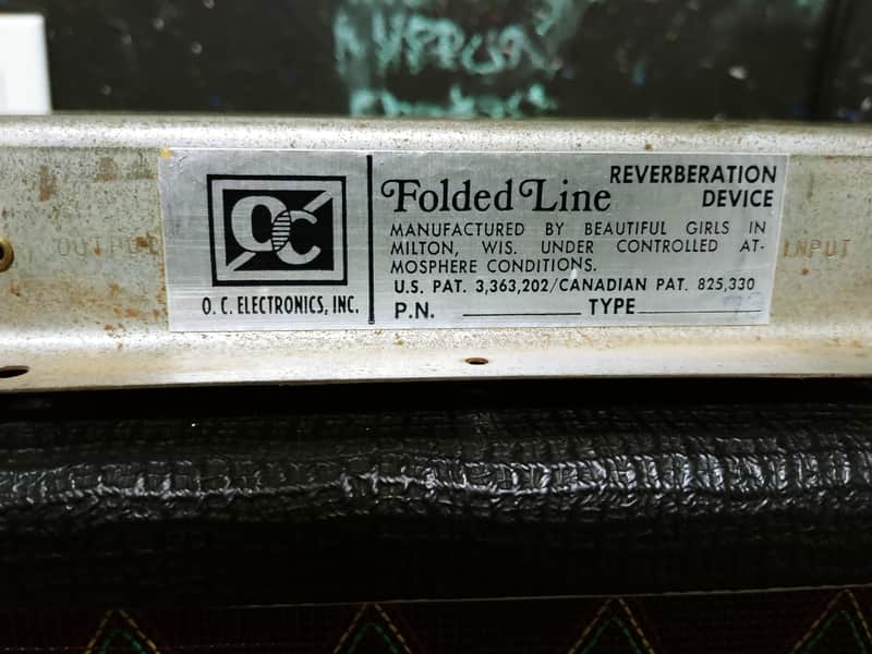 OC Electronics Inc Folded line reverberation device type 73 1973 image 1