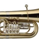 Levante Bbb Tuba 4 Rotary Valves W Case On Wheels Gold Lacquer LV-BT5705 2 Year Warranty