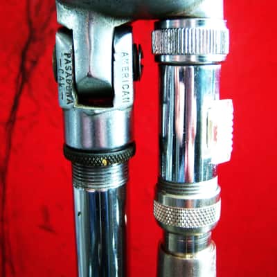Vintage 1940's American D4T dynamic microphone harp mic Hi Z w Amphenol & Switchcraft adapters Altec Shure # 7 image 13