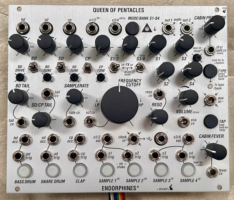 Endorphin.es Queen of Pentacles Eurorack Synth Module 2020 - Present - Silver image 1