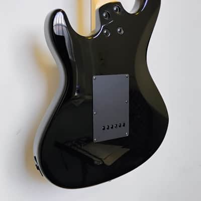 2004 Fernandes Retro Rocket X-1 LTD BLK Electric Guitar - Black - Gloss - Skull Knob Controls image 16